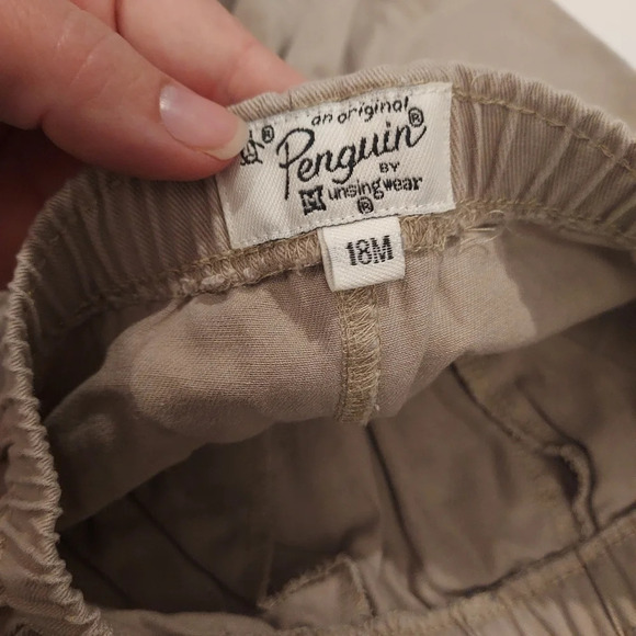 Original Penguin Baby Boy 2 Piece Shark Button Down Shirt & Pant Set in Size 18M - Picture 8 of 9